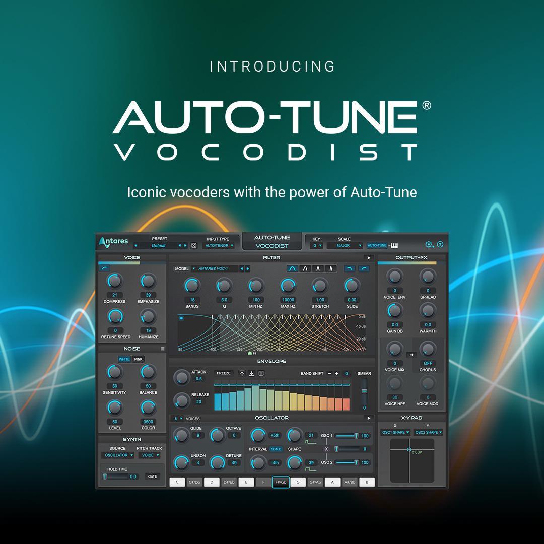Antares launches Auto-Tune® Vocodist, an advanced vocoder modeling plug-in – MusicPlayers.com