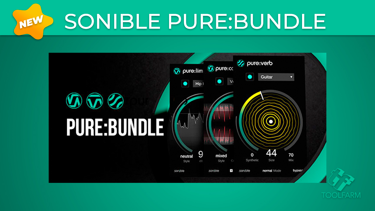 New: Sonible pure:bundle, pure:comp, pure:verb are Now Available